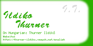 ildiko thurner business card