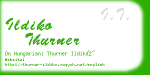 ildiko thurner business card